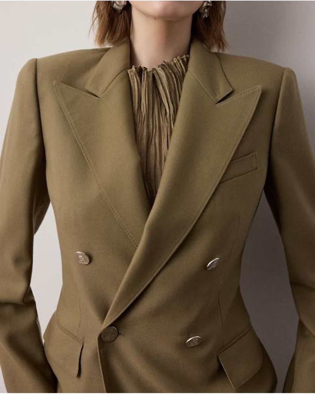 Ralph Lauren Green Camden Cashmere Jacket