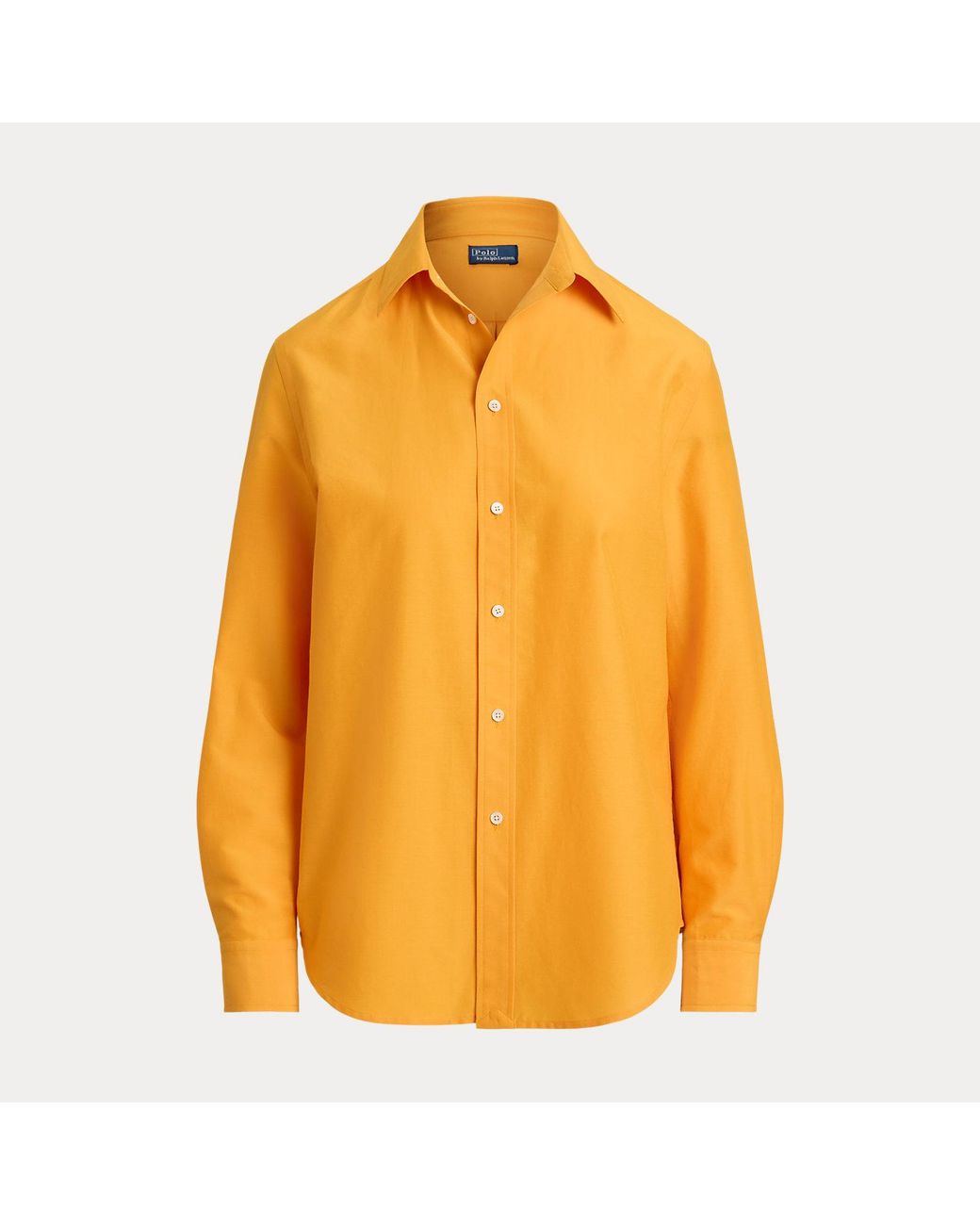 Polo Ralph Lauren Orange Relaxed Fit Cotton-Silk Shirt