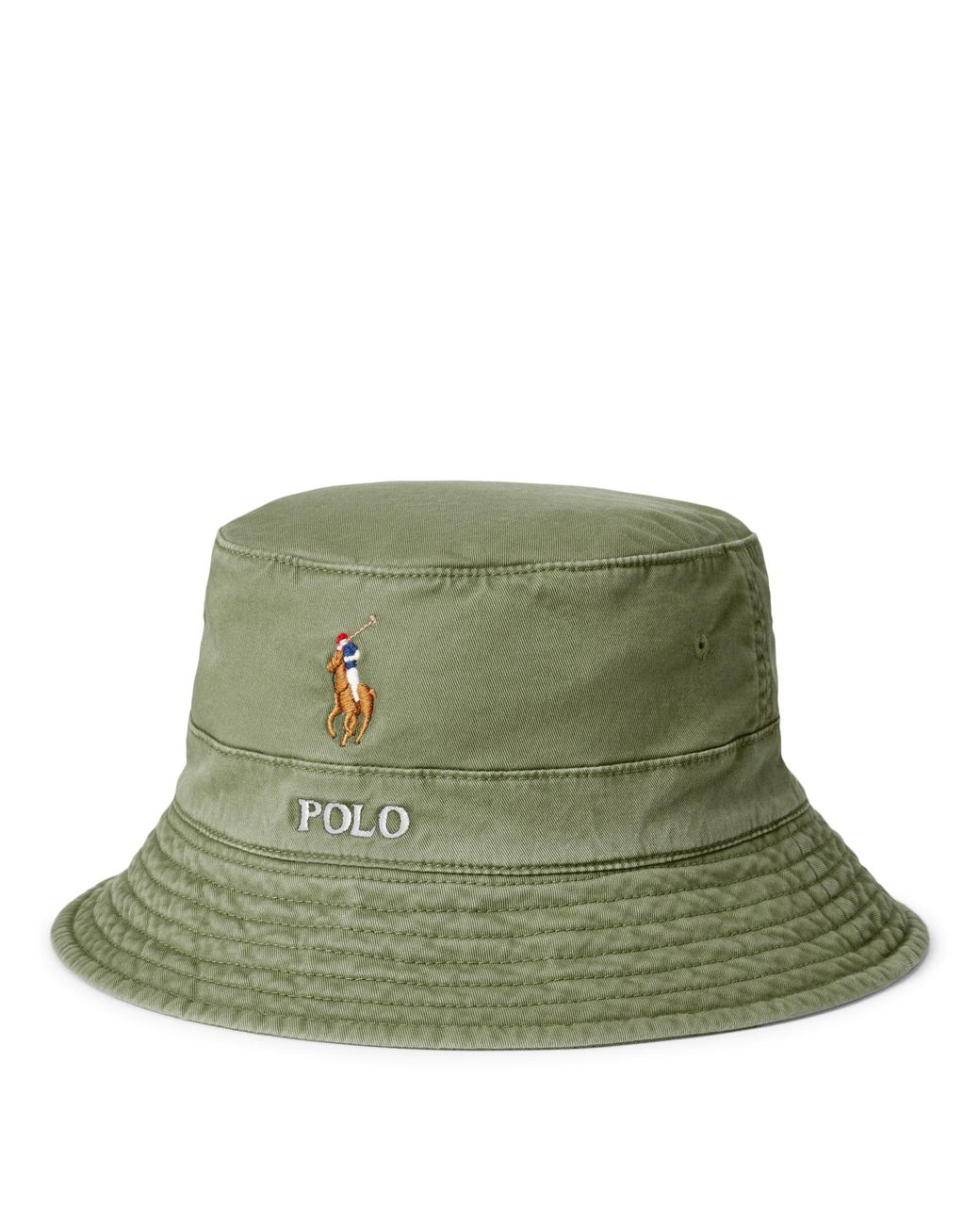 Polo Ralph Lauren Stretchcotton Bucket Hat in Green for Men Lyst