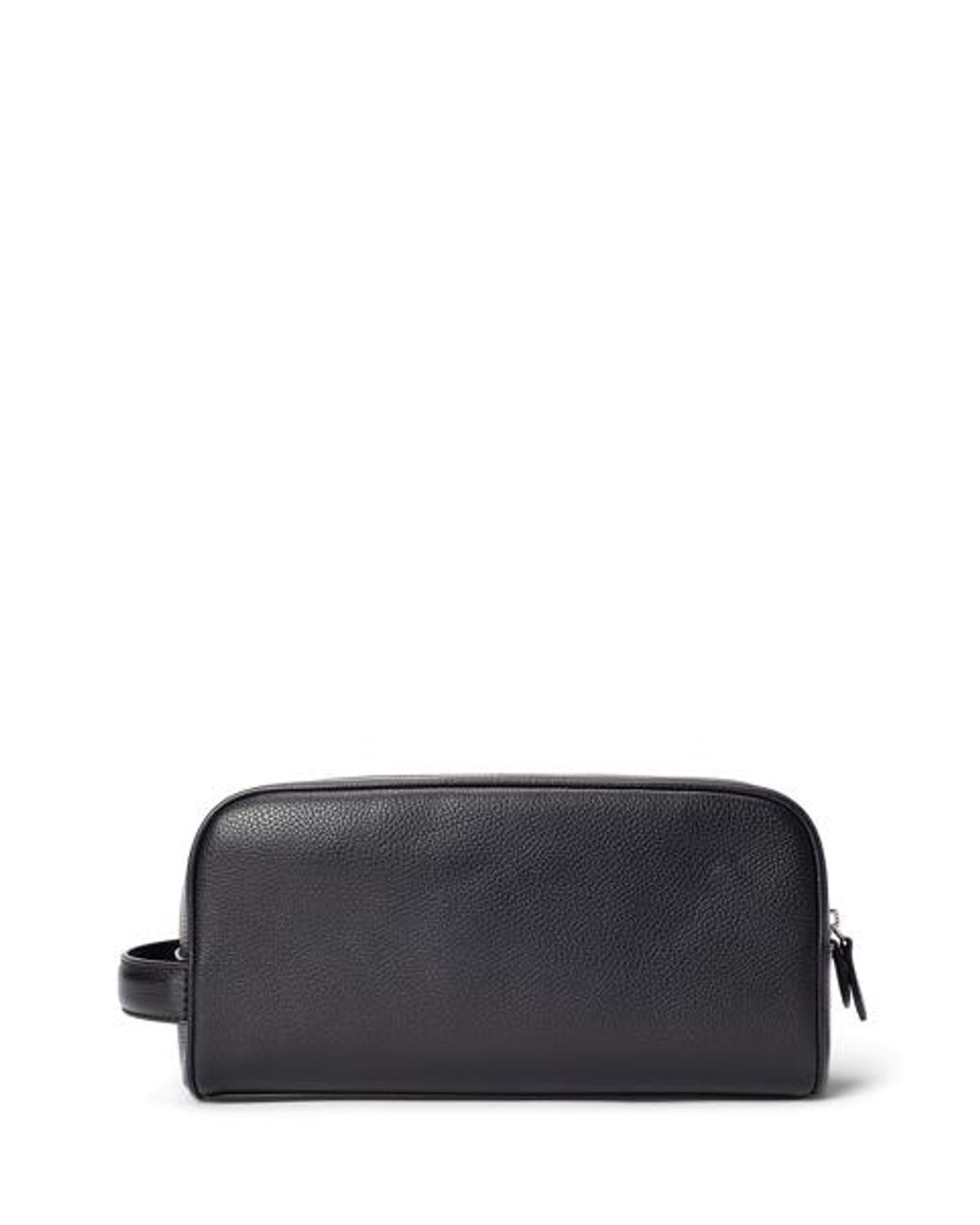 Polo Ralph Lauren Black Smooth Leather Travel Case for men