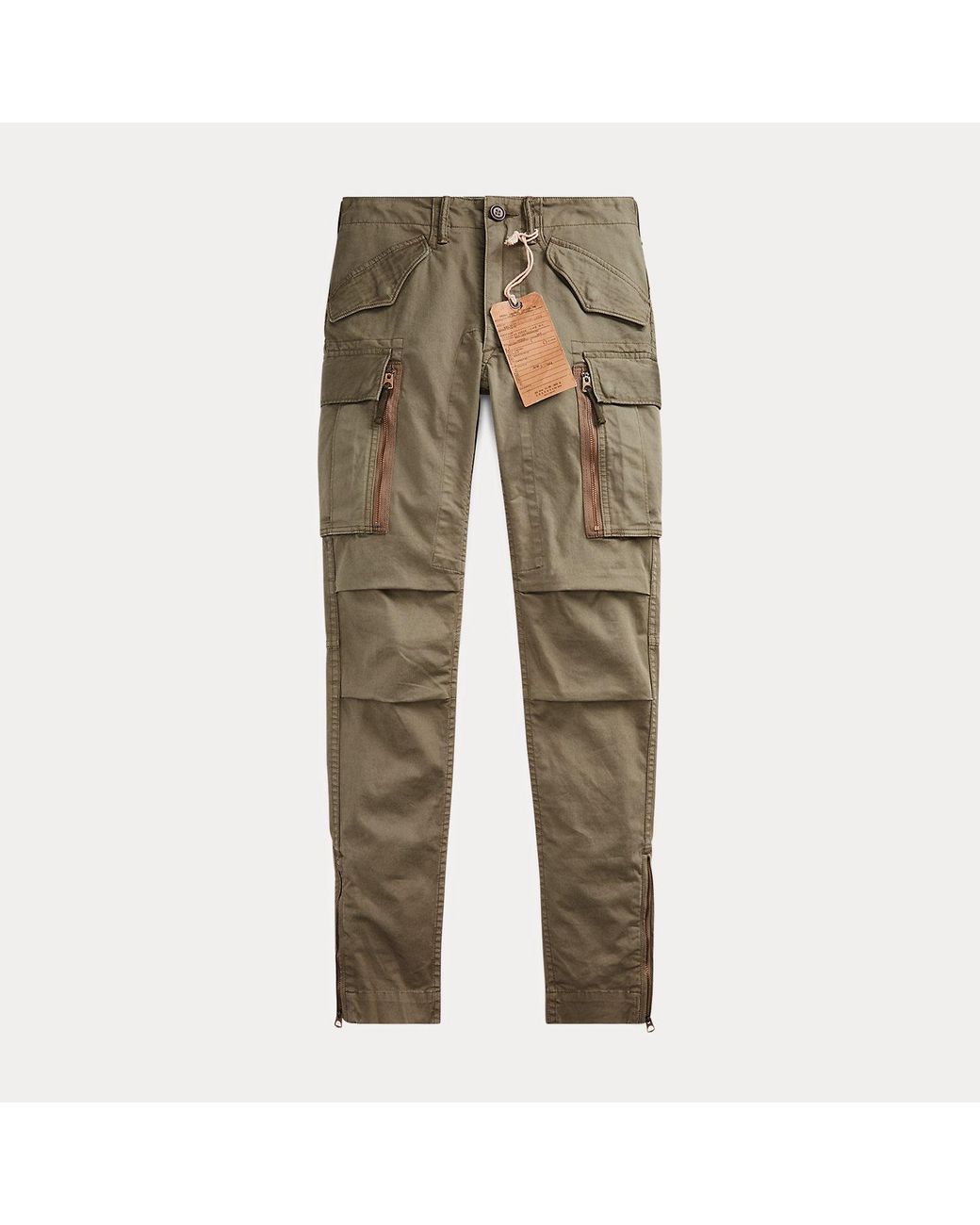 RRL Green Stretch Skinny Cargo Pant