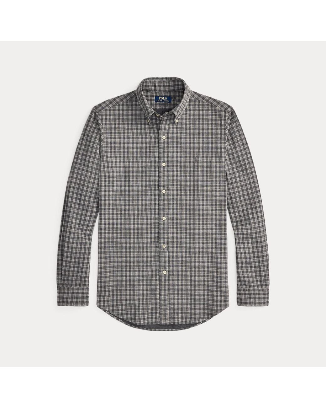 Polo Ralph Lauren Black Custom Fit Double-Faced Shirt for men
