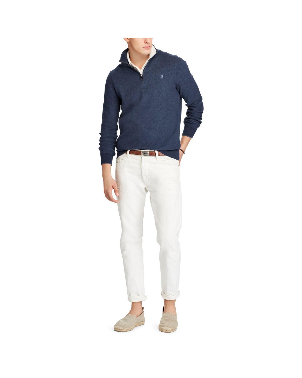 Polo Ralph Lauren Cotton Mesh Half-zip 