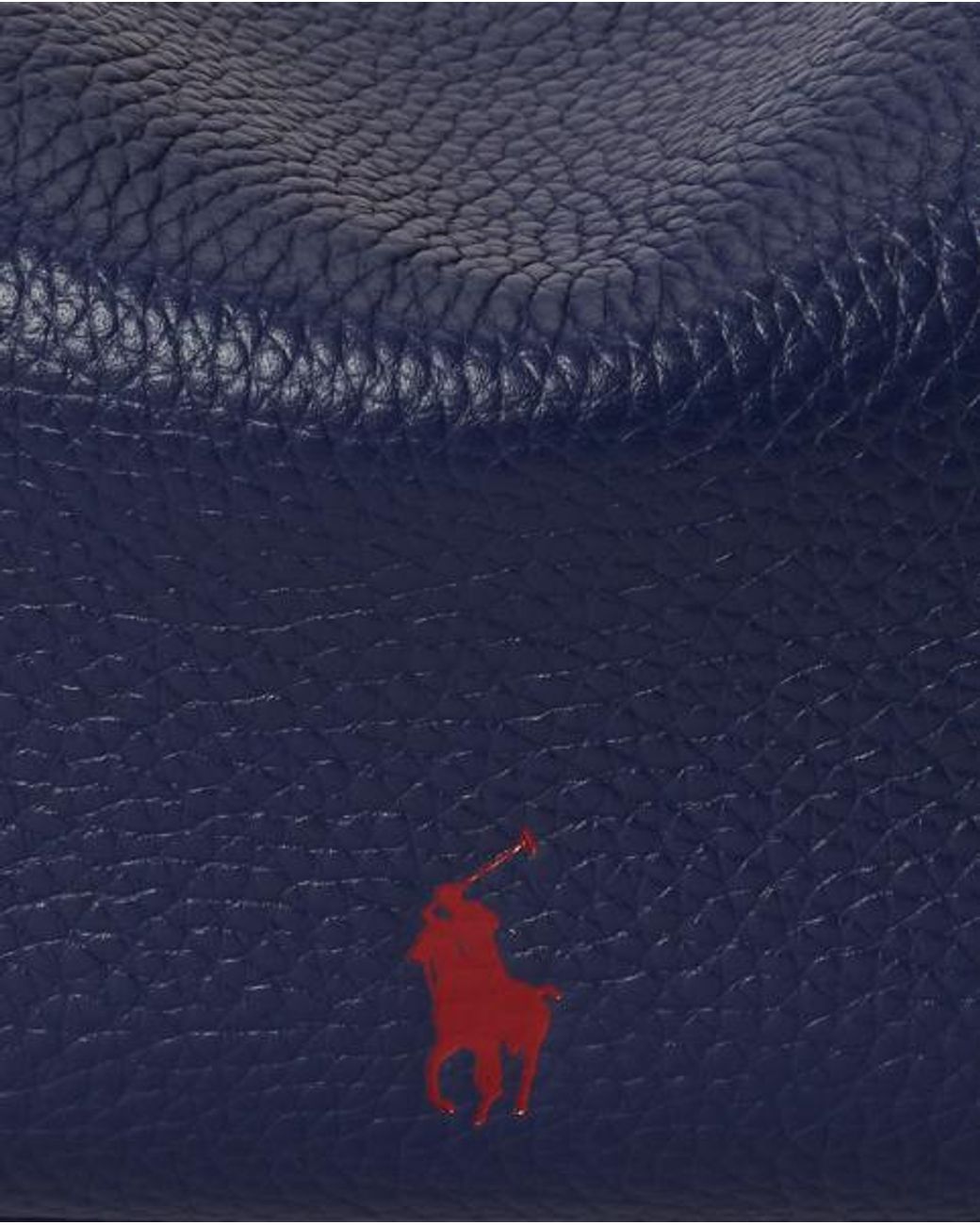 Ralph Lauren Blue Polo Play Leather Shoulder Bag