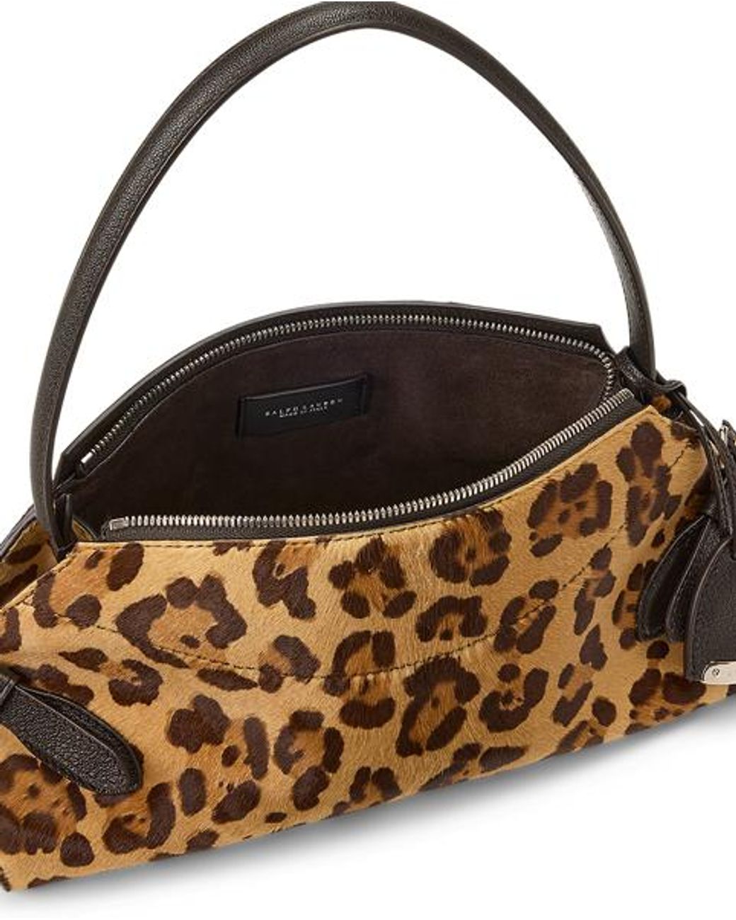 Ralph Lauren Brown The Ralph Lauren Small Haircalf Shoulder Bag