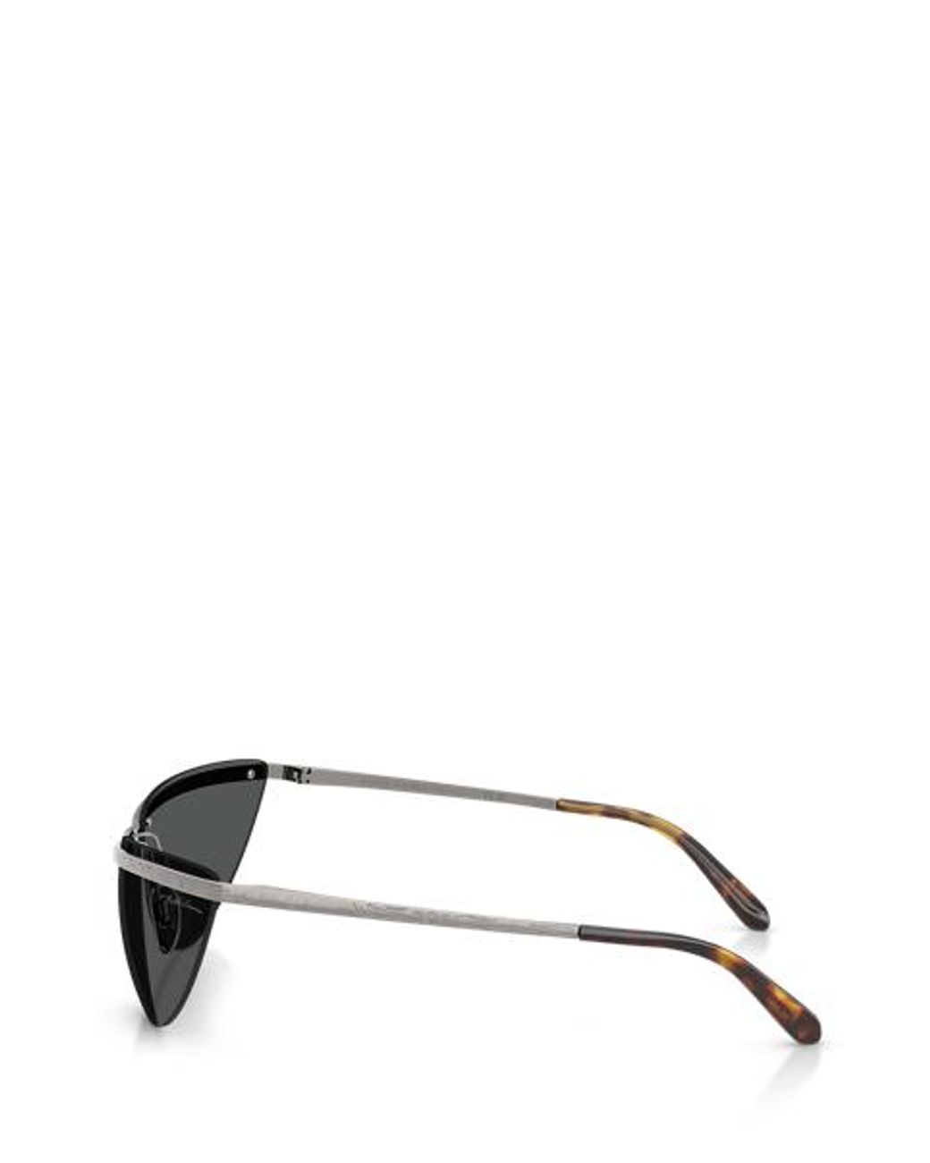 Ralph Lauren Gray Western Cat-Eye Shield Sunglasses