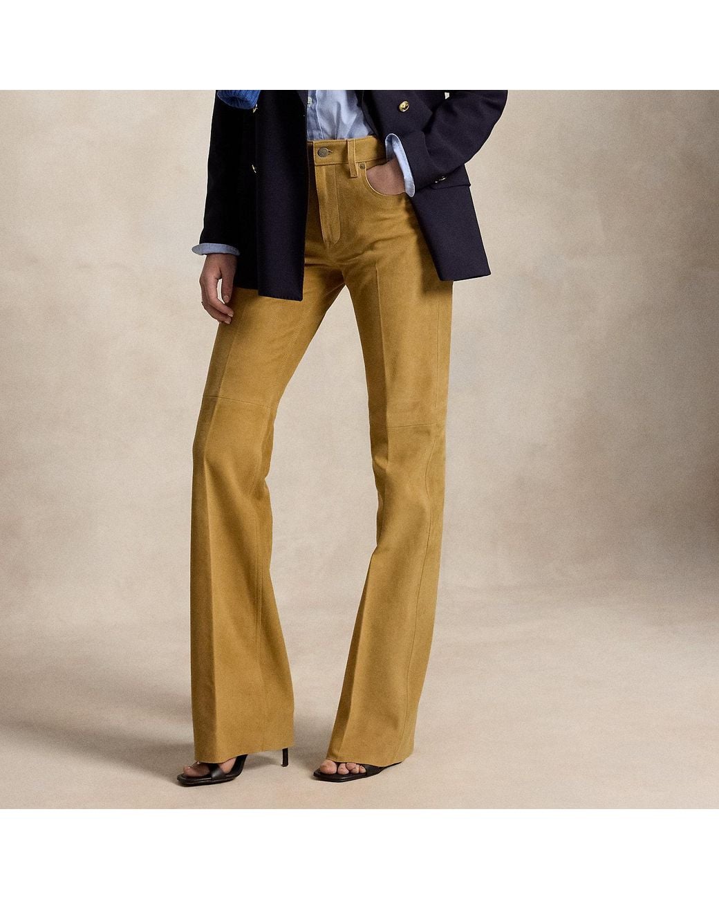 Polo Ralph Lauren Natural Suede Boot Trouser