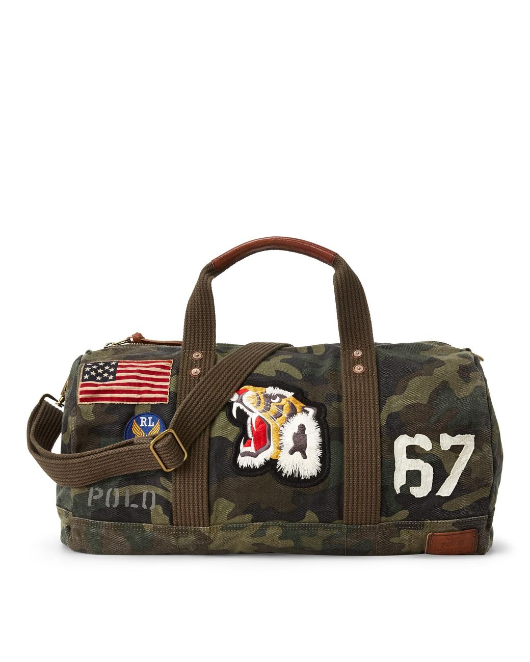Polo Ralph Lauren Patchwork Camo Canvas Duffel for Men Lyst