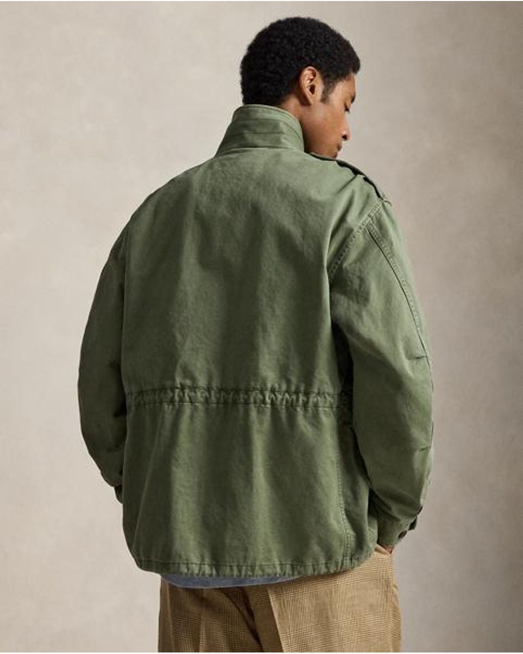 Polo Ralph Lauren Green Sateen Field Jacket for men