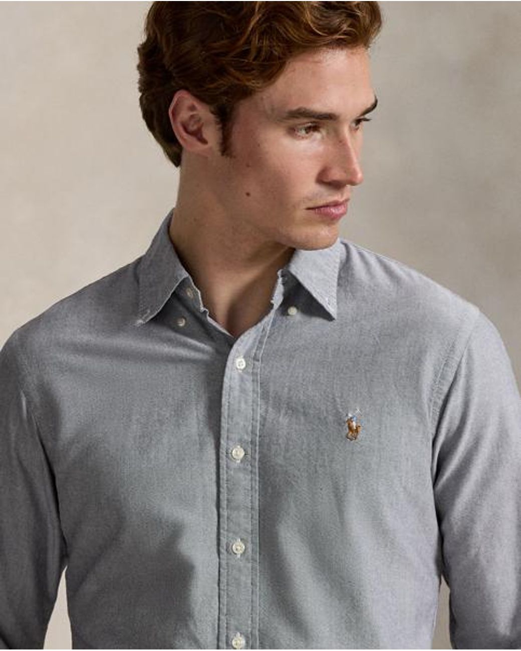 Polo Ralph Lauren Gray The Iconic Oxford Shirt for men