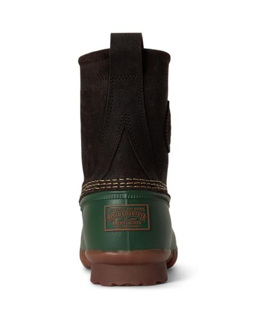 Polo Ralph Lauren Green Harvey Suede Duck Boot for men