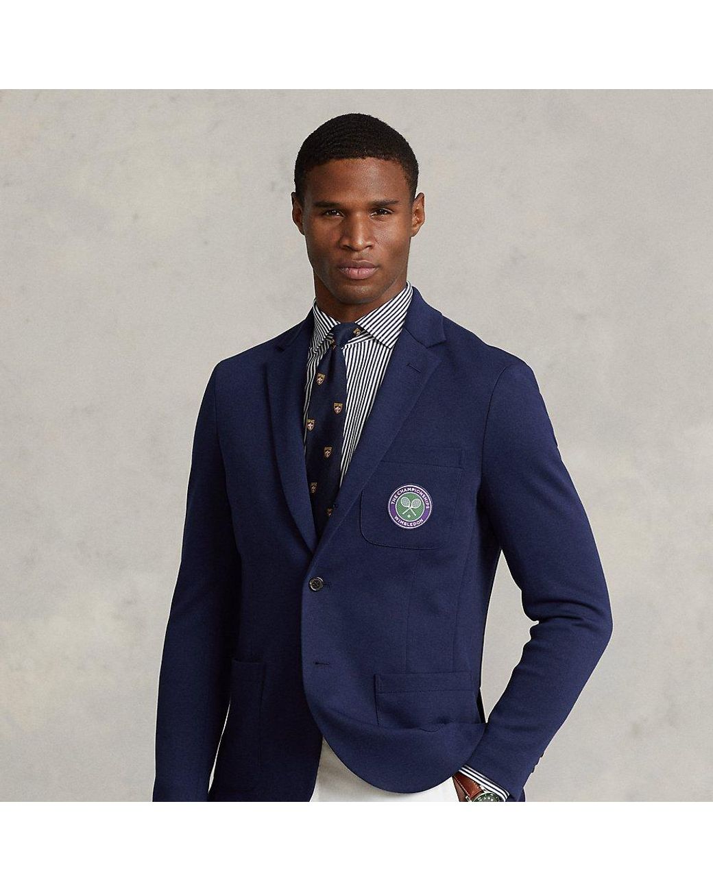 Polo Ralph Lauren Wimbledon Knit Blazer in Blue for Men | Lyst