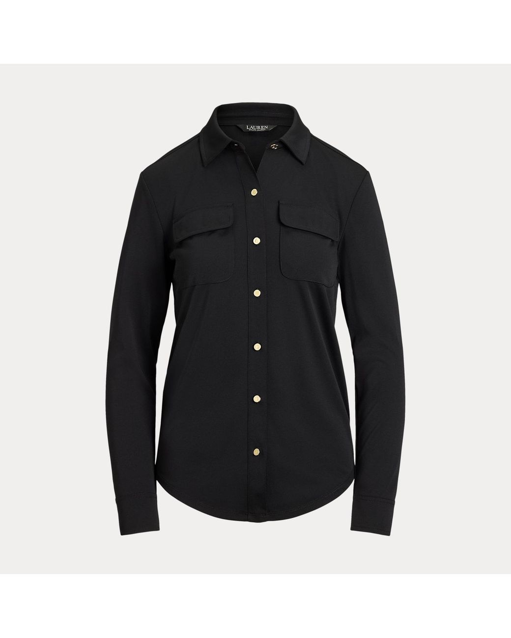Ralph Lauren Black Stretch Jersey Shirt