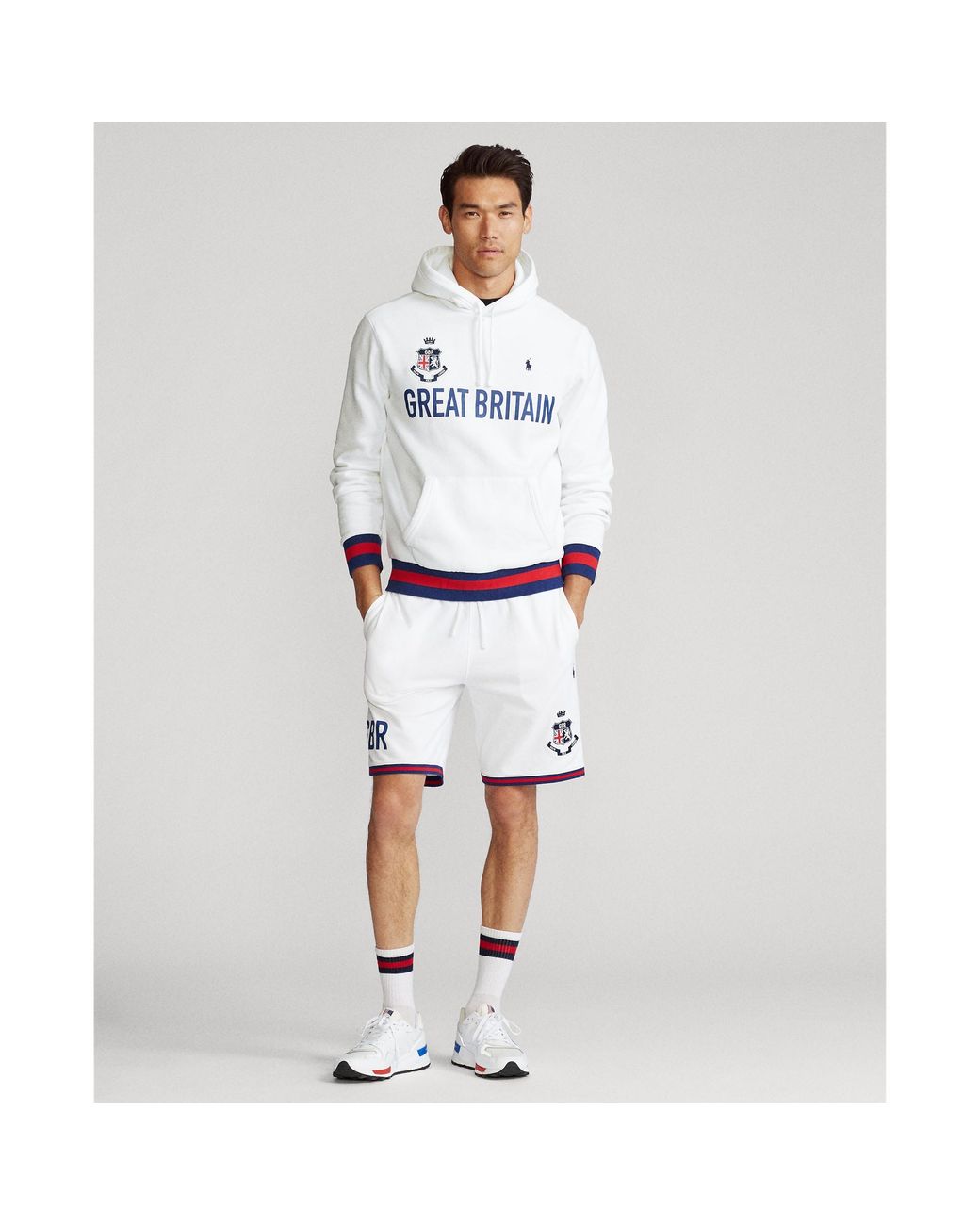 Polo Ralph Lauren The Great Britain Hoodie in White for Men | Lyst