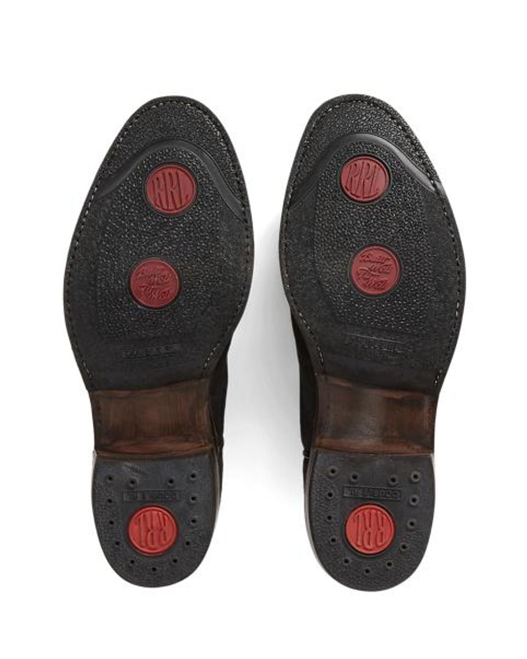 RRL Black Roughout Suede Boot for men