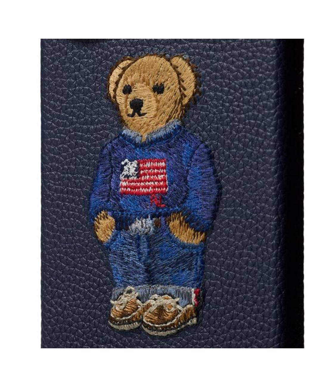 Polo Ralph Lauren Polo Bear Leather Iphone 17 Case in Blue for Men