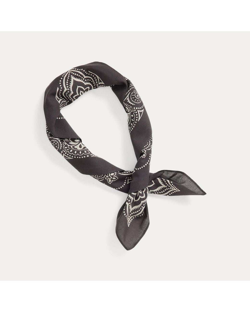 Ralph Lauren Metallic Ranch Logo Bandanna for men