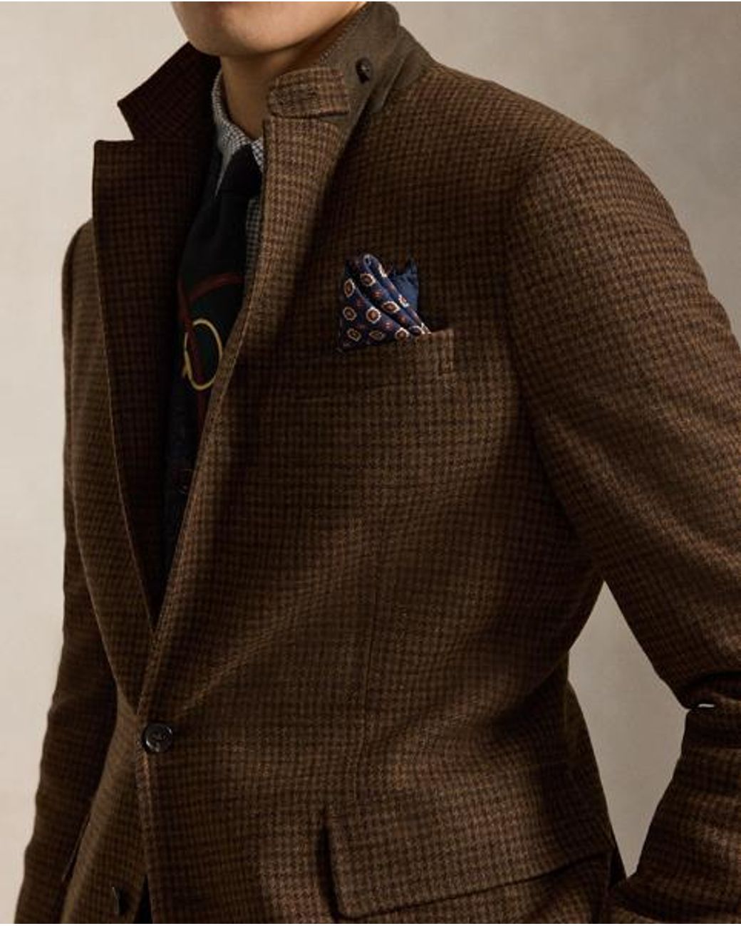 Polo Ralph Lauren Brown Polo Modern Fit Plaid Blazer for men