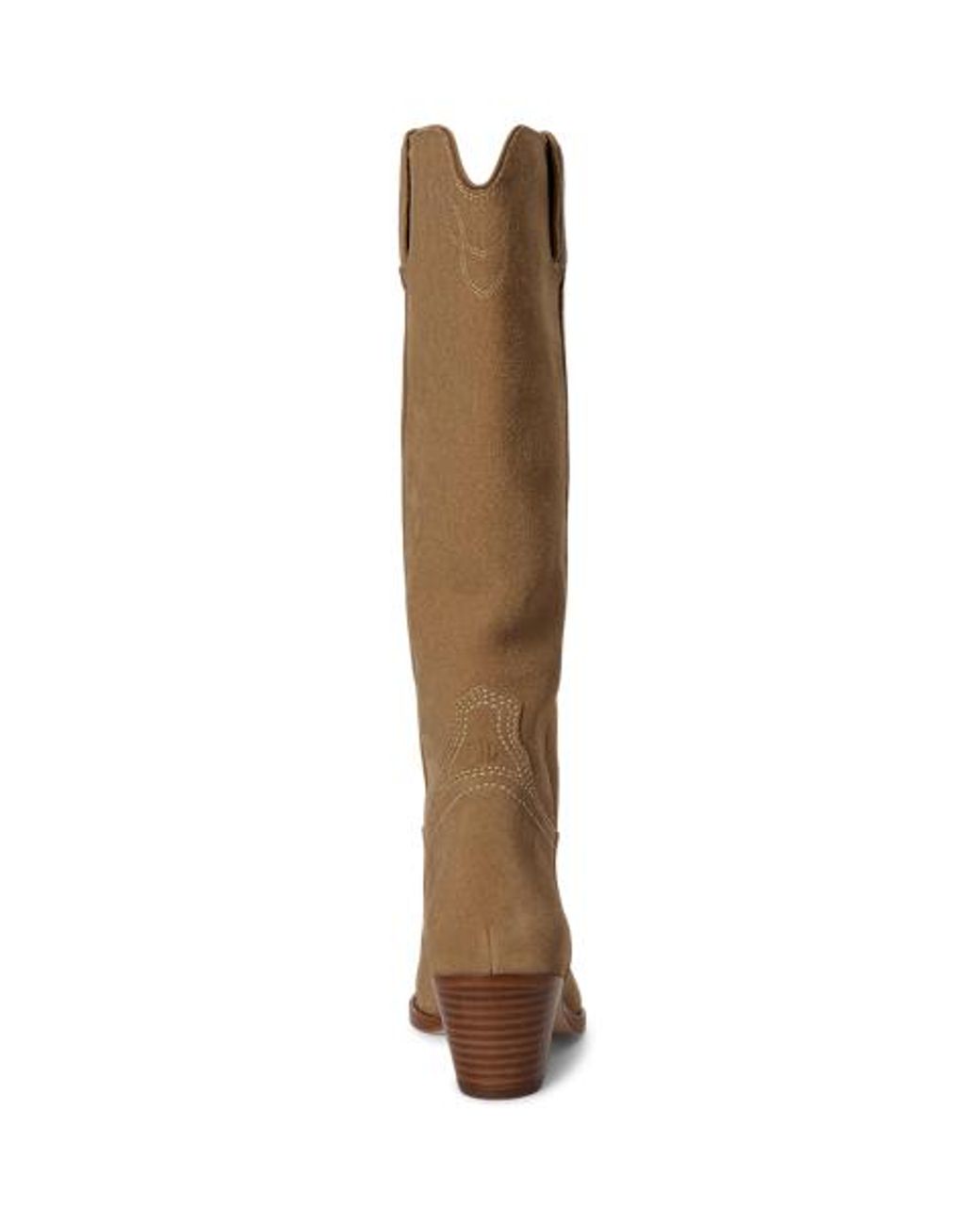 Ralph Lauren Brown Harpher Suede Tall Boot