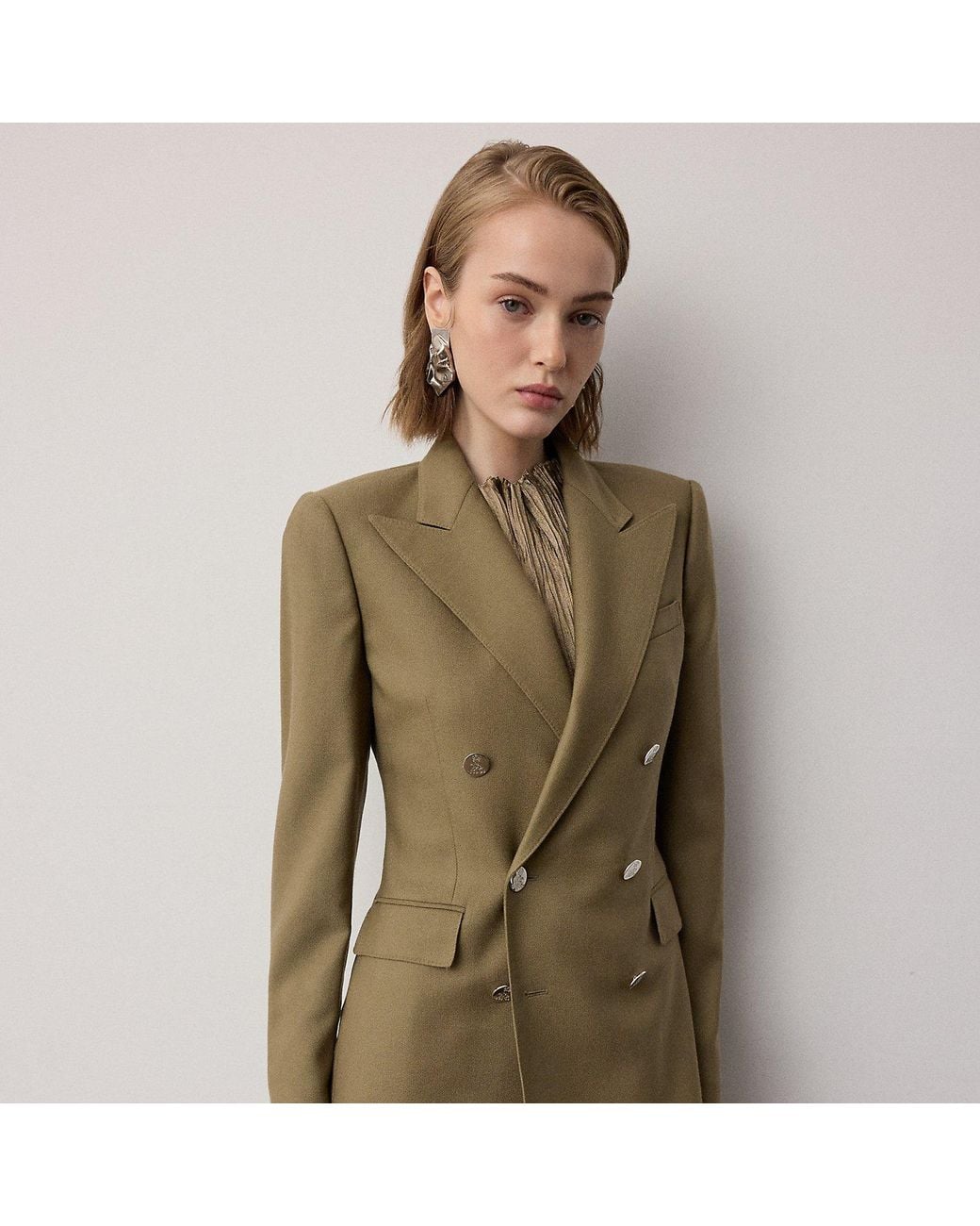 Ralph Lauren Green Camden Cashmere Jacket