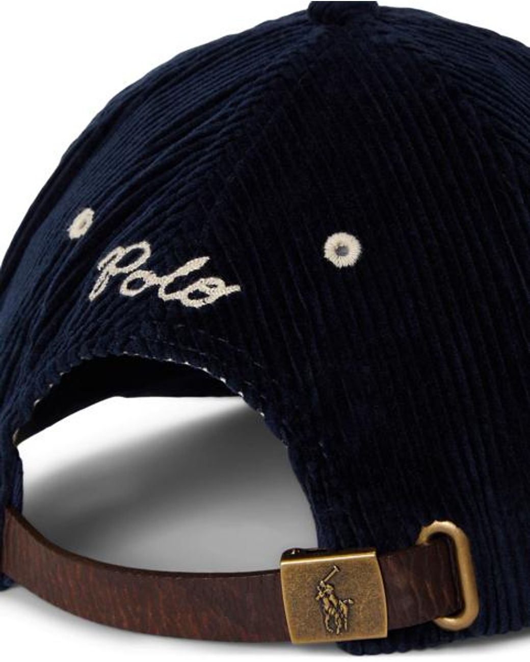Polo Ralph Lauren Blue Ny-Patch Corduroy Ball Cap for men