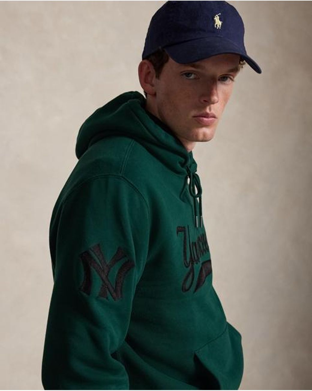 Polo Ralph Lauren Green Polo Ralph Lauren Lauren Yankees Hoodie for men