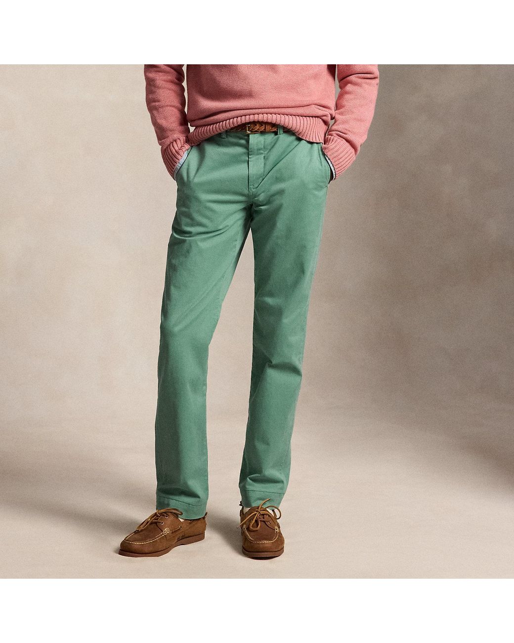 Polo Ralph Lauren Blue Bedford Stretch Straight Fit Trousers for men