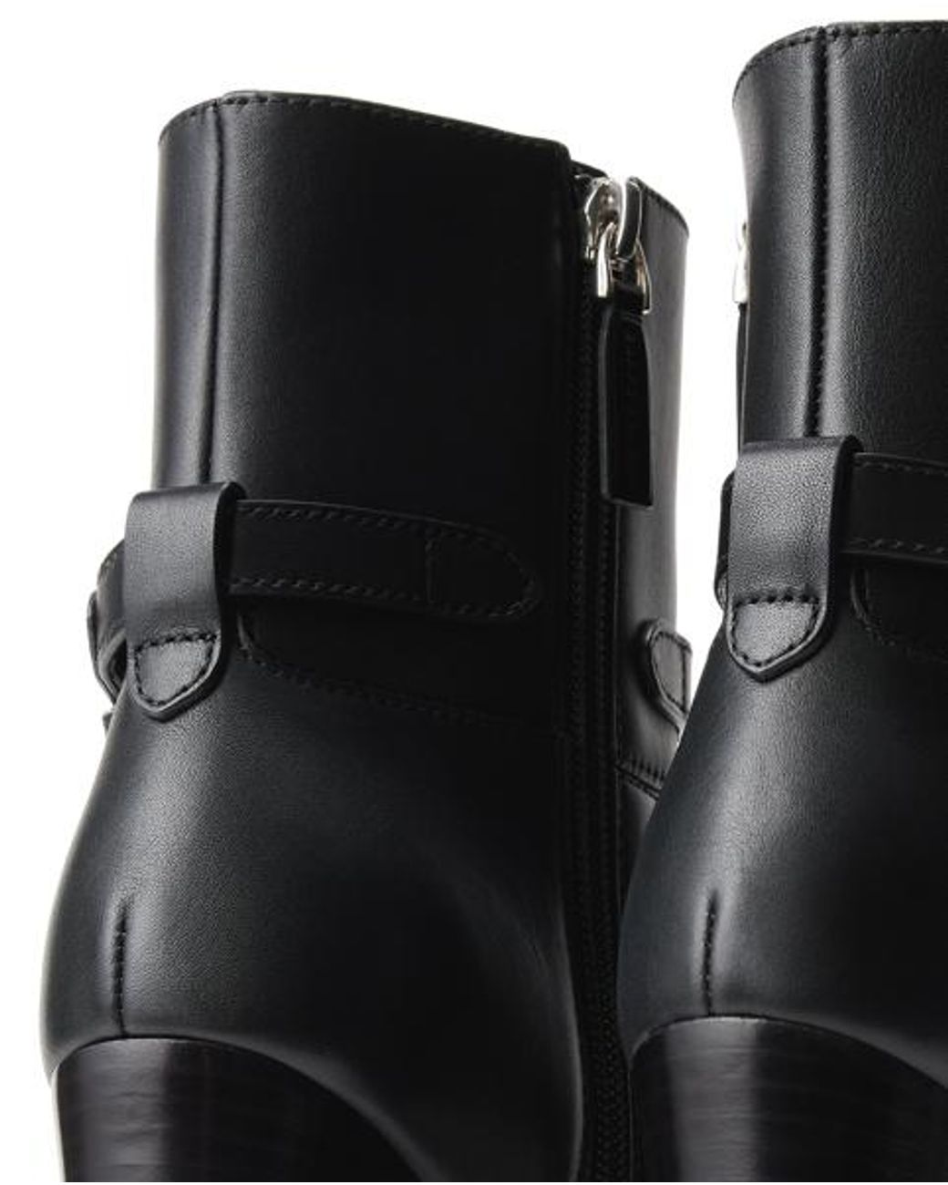 Ralph Lauren Black Donnely 90 Mm Calfskin Bootie