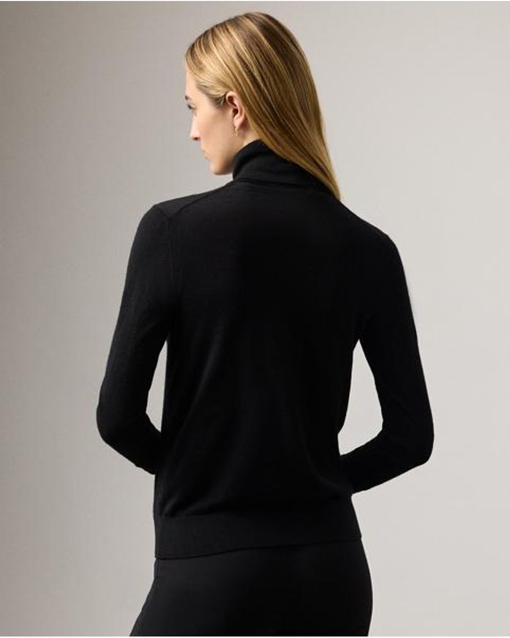 Ralph Lauren Black Cashmere Turtleneck Sweater