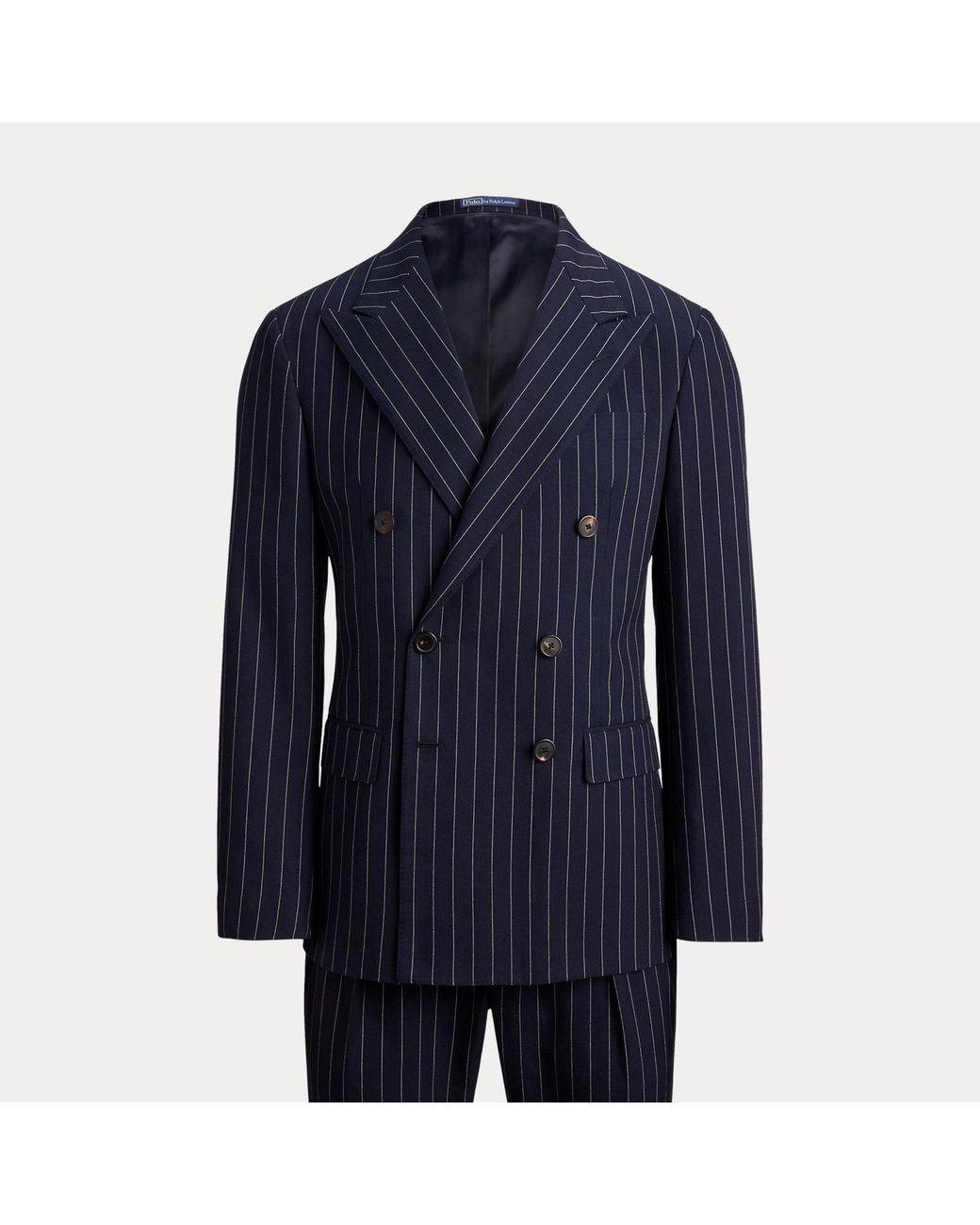 Polo Ralph Lauren Blue Polo Tailored Fit Pinstripe Twill Suit for men