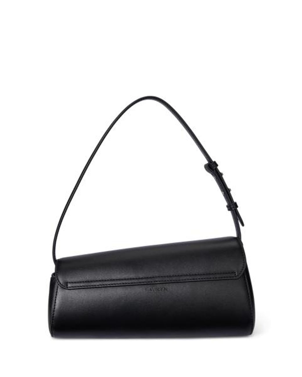 Ralph Lauren Black Leather Medium Tasha East-West Bag