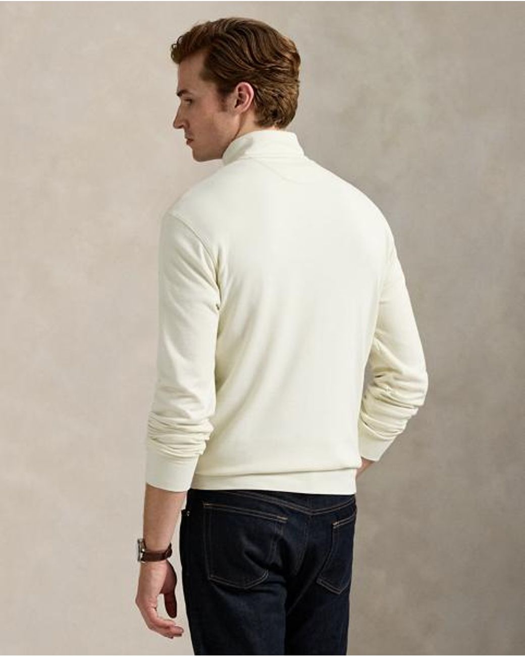 Polo Ralph Lauren Natural Luxury Jersey Quarter-zip Pullover for men