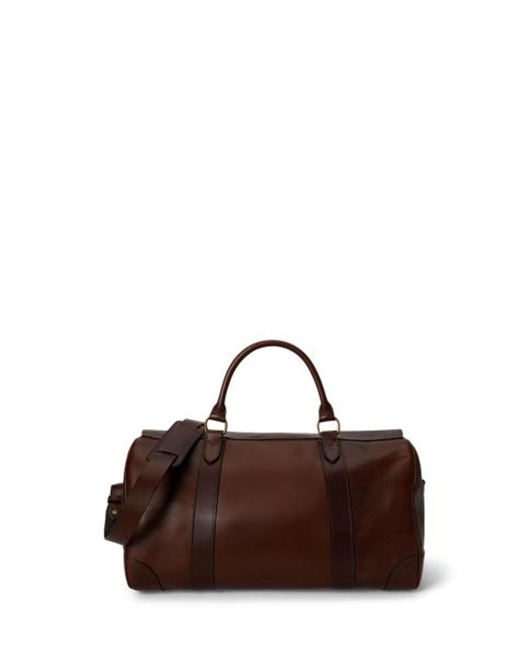 Polo Ralph Lauren Brown Heritage Lock Leather Small Duffel for men