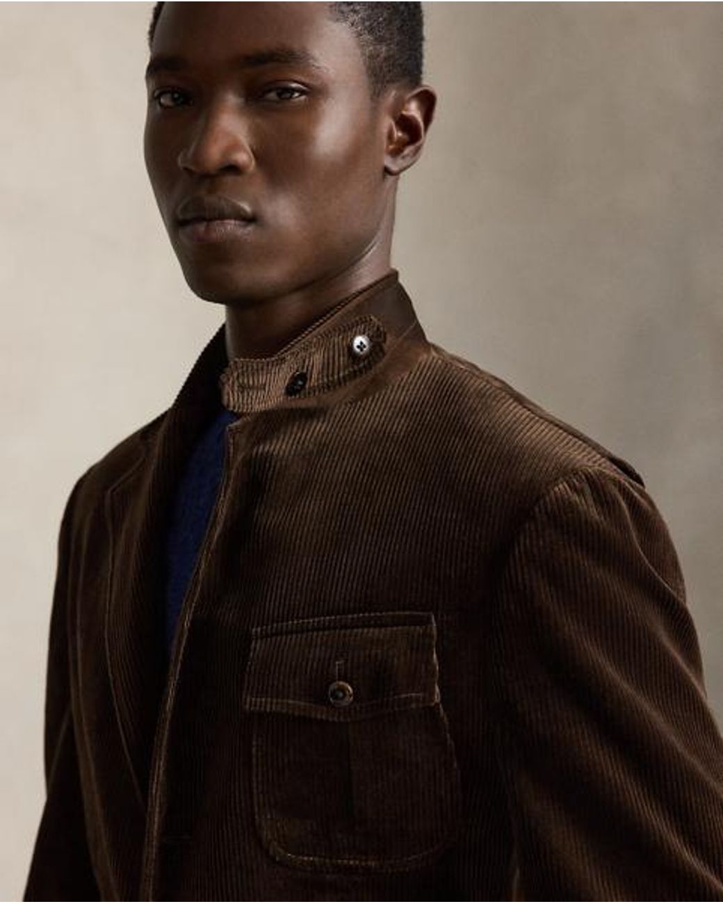 Polo Ralph Lauren Black Polo Tailored Fit Corduroy Suit Jacket for men