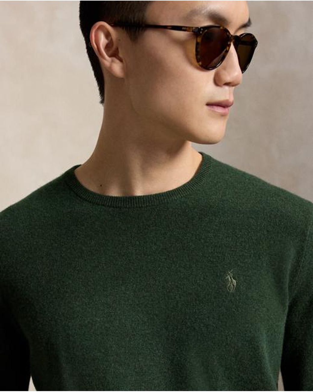 Polo Ralph Lauren Green Wool Crewneck Sweater for men