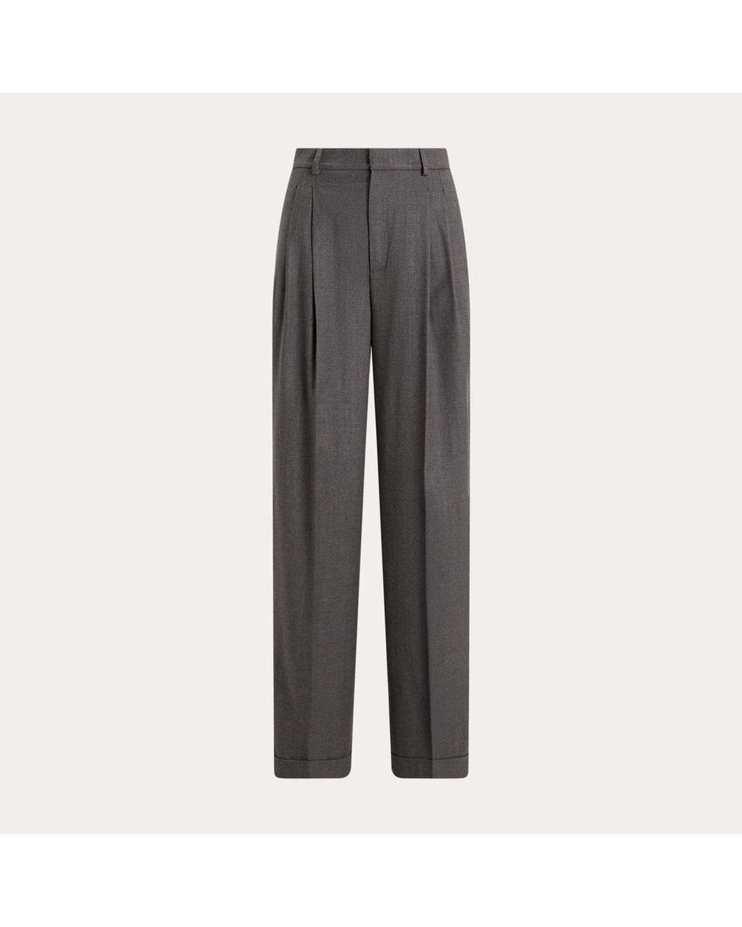 Polo Ralph Lauren Black Wool-Blend Bacall Trouser