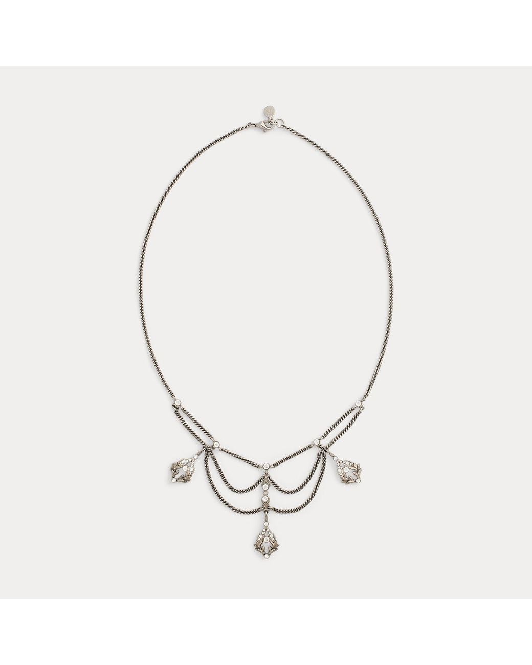 Ralph Lauren Brown Victorian Antiqued Chain Necklace