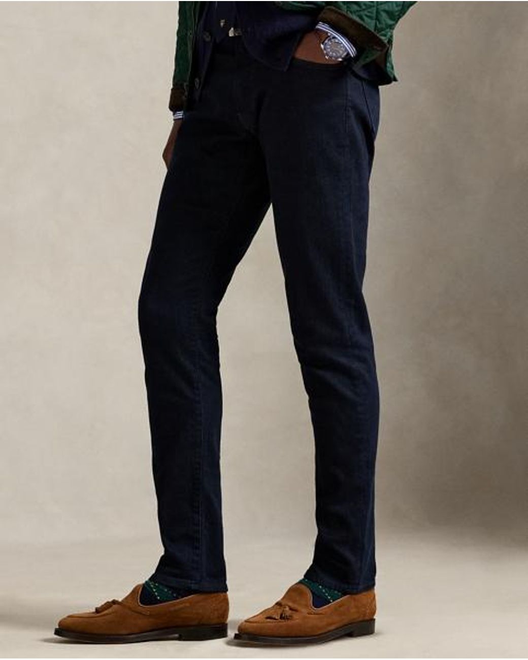 Polo Ralph Lauren Blue Parkside Active Taper Stretch Jean for men
