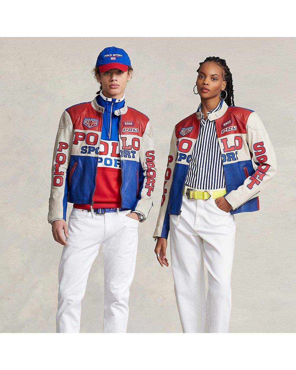 Veste Cafe Racer Polo Sport en cuir Polo Ralph Lauren pour homme Lyst