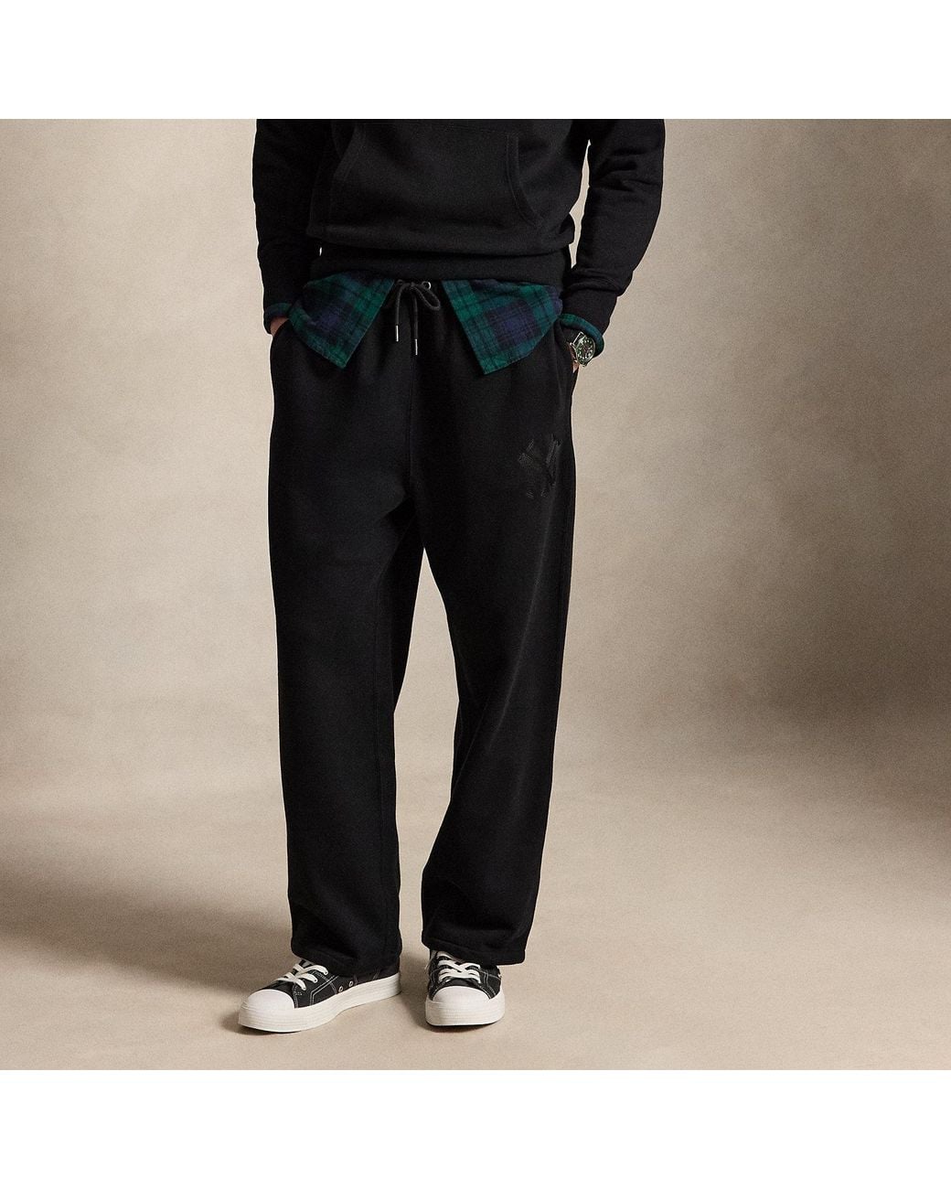 Polo Ralph Lauren Black Polo Ralph Lauren Lauren Tracksuit Bottoms for men