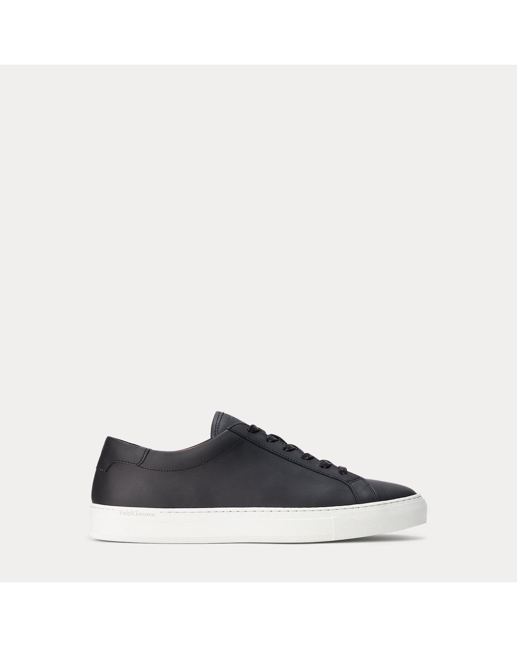Polo Ralph Lauren Black Jermain Leather Trainer for men