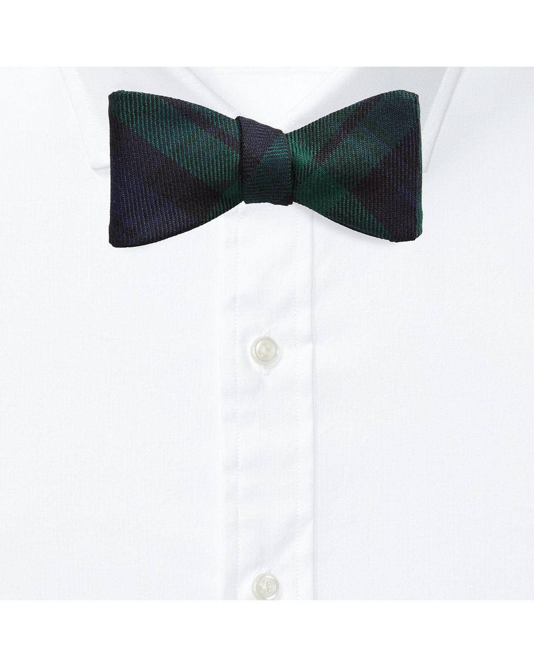 Polo Ralph Lauren Blue Tartan Wool Bow Tie for men