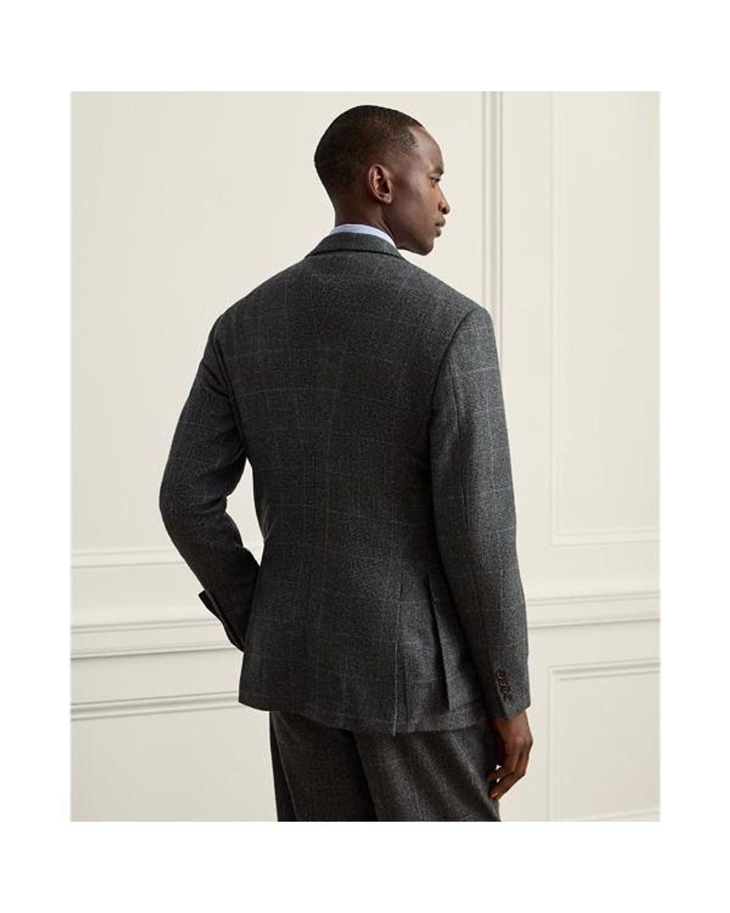 Tick Jacket Ralph Lauren Glenn Hand-Tailored Tick-Weave Jacket in Gray for Men | Lyst