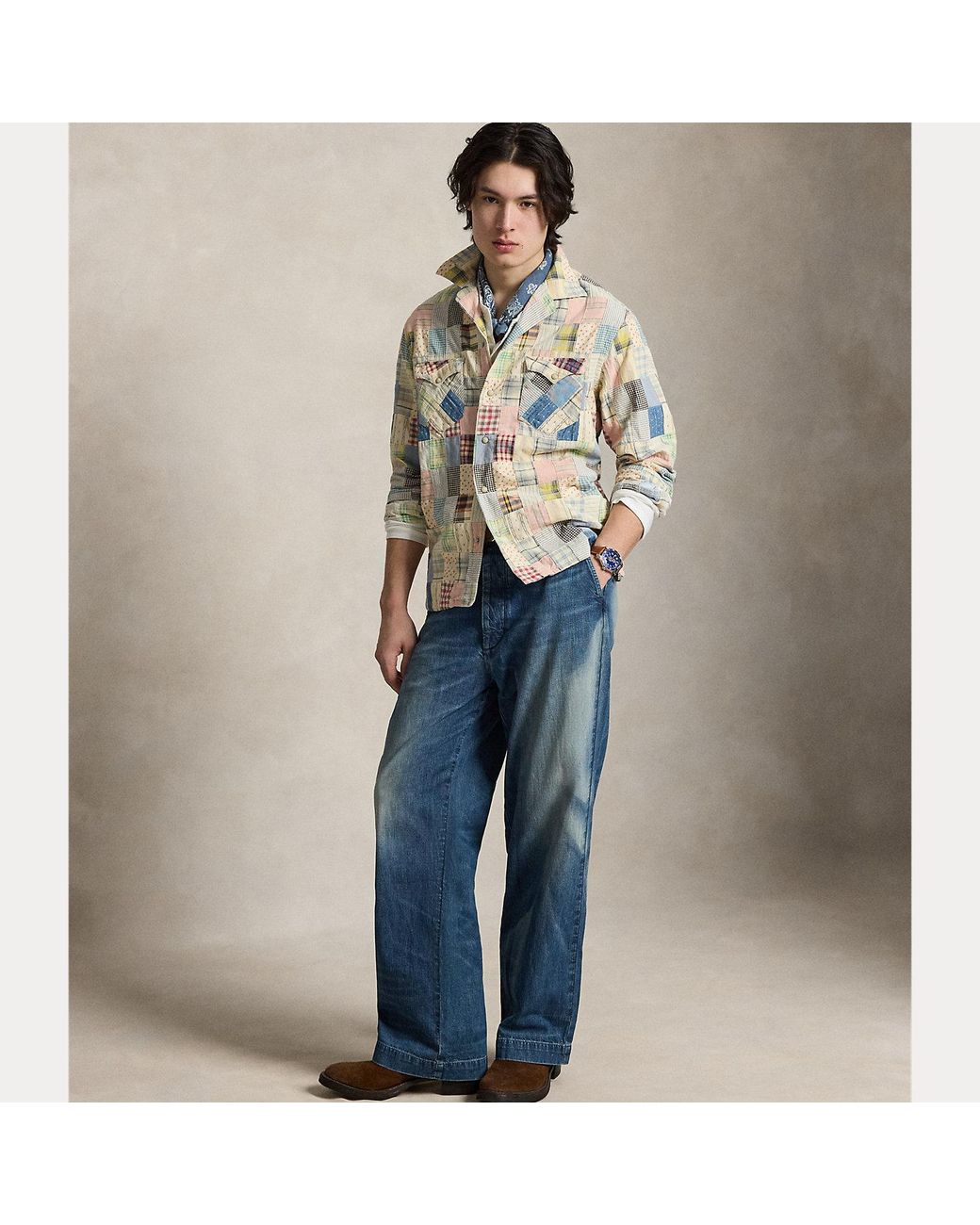 Polo Ralph Lauren Multicolor Classic Fit Patchwork Shirt for men