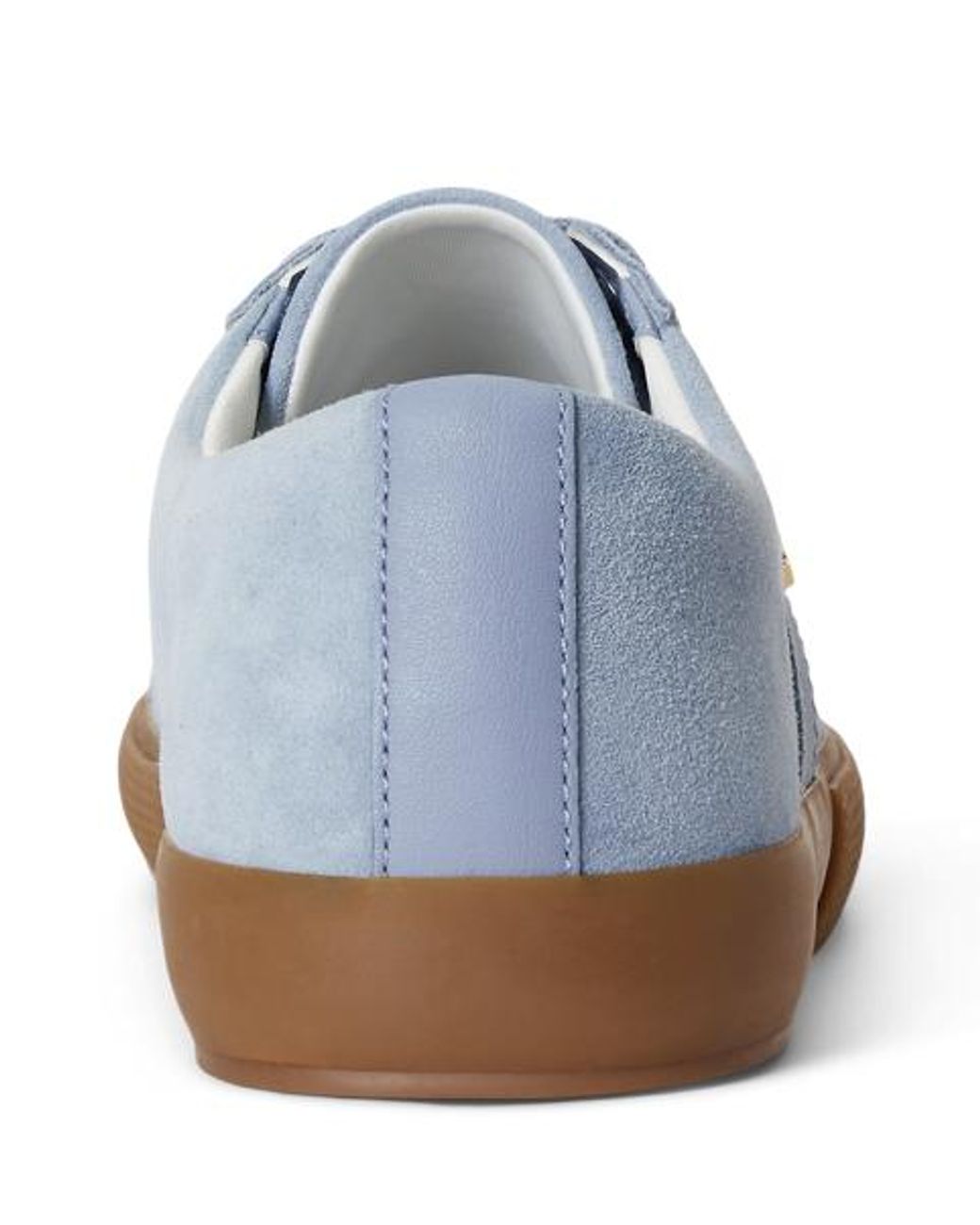 Ralph Lauren Blue Janson Ii Suede & Nappa Leather Sneaker