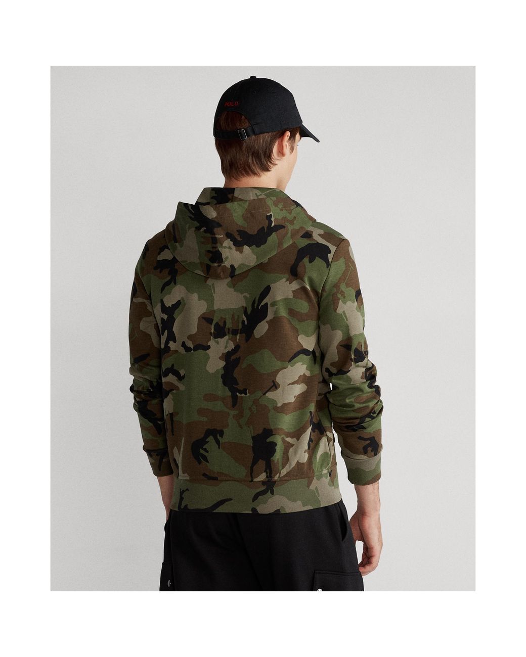 Polo Ralph Lauren Polo Pony Camo Double-knit Hoodie in Green for Men | Lyst