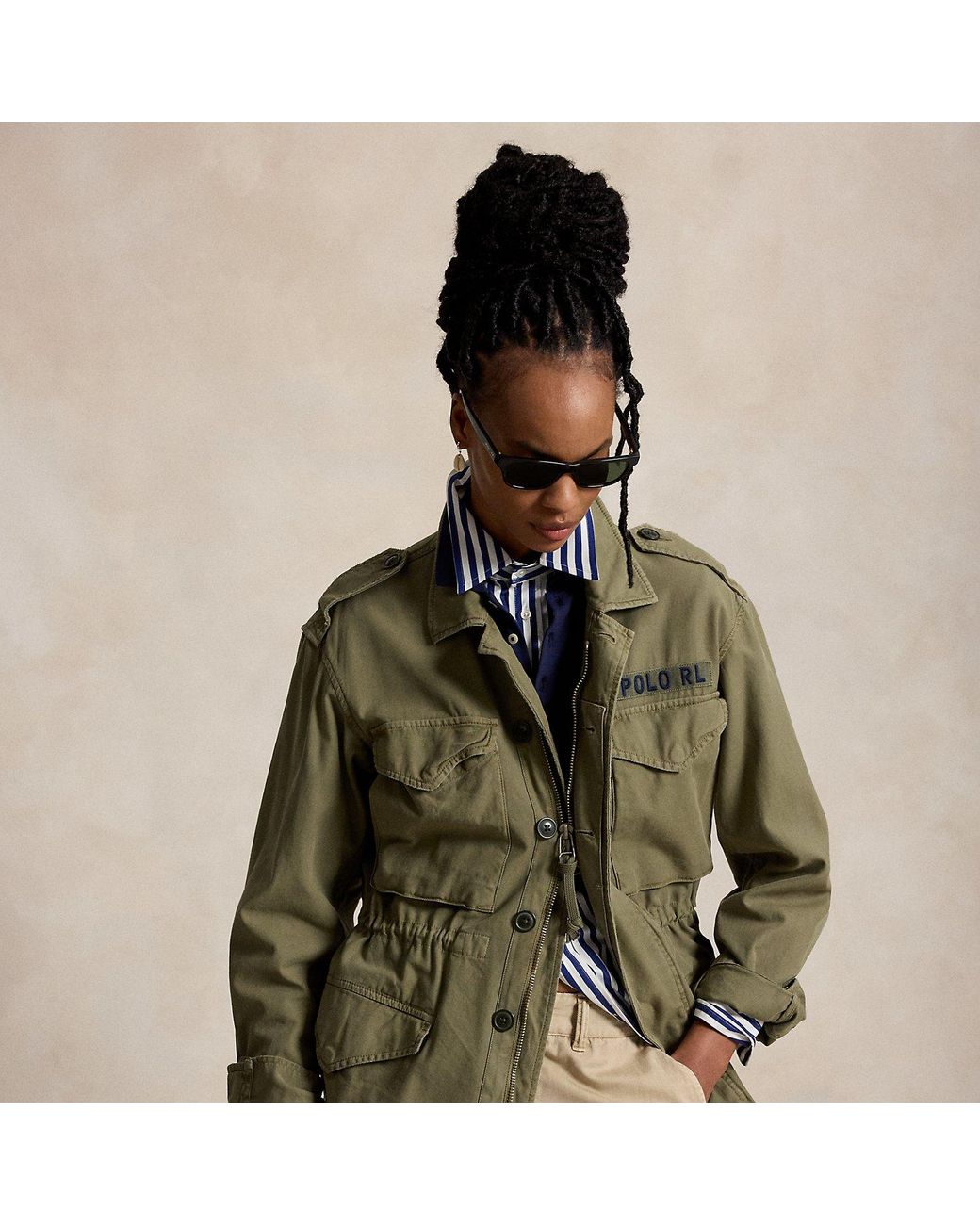 Polo Ralph Lauren Green Cotton Twill Field Jacket
