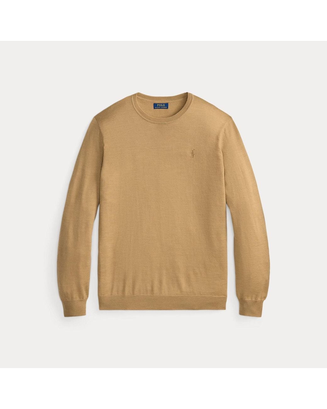 Polo Ralph Lauren Brown Washable Wool Crewneck Jumper for men