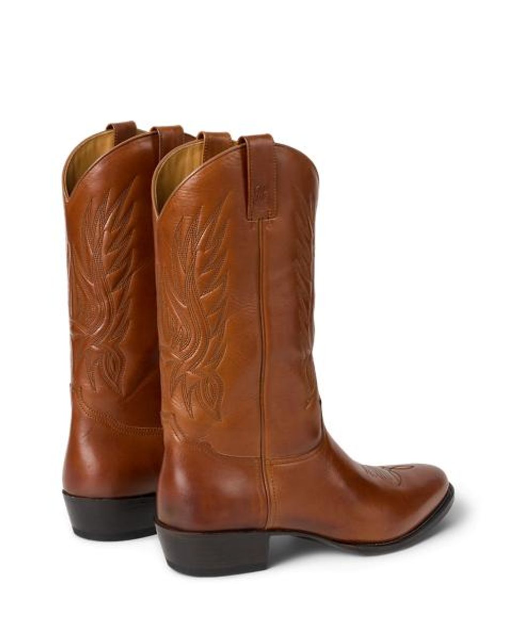 Ralph Lauren Brown Apos;S Leather Western Boots for men