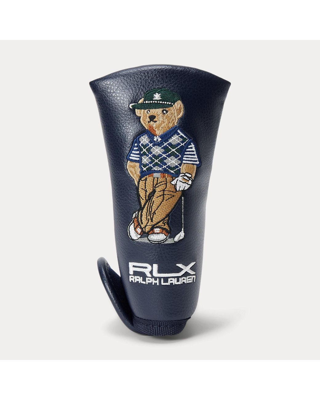 Ralph Lauren Blue Embroidered Logo Golf Putter Headcover for men
